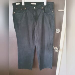 Womans Levis Premium San Francisco, Cal/ Ribcage Straight Size,  18 W Button Fly